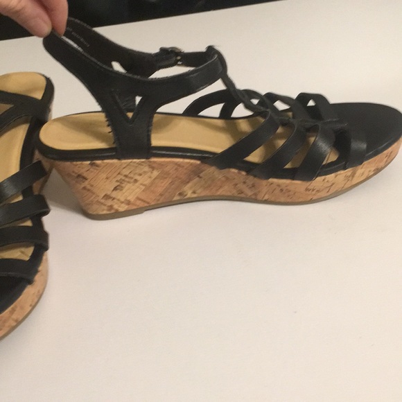 kohls black wedges
